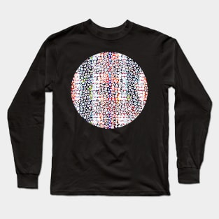 Colourful gradient unique flowers leopard stripes abstract modern 234 Pattern Long Sleeve T-Shirt